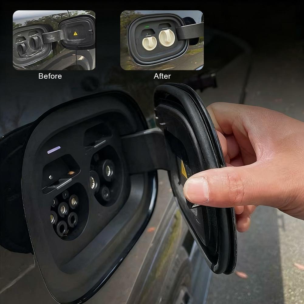 90cm/35inch D-shaped Seal Strip Car Fuel Cap Charging Port Insulation Dustproof Waterproof Gasket Automotive Weatherproof Seal