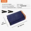 Moving Blankets, 80" x 72", 65 lbs/dz Weight, 12 Packs, Professional Non-Woven & Recycled Cotton Packing Blanket, Heavy Duty Mover Pads for Protecting