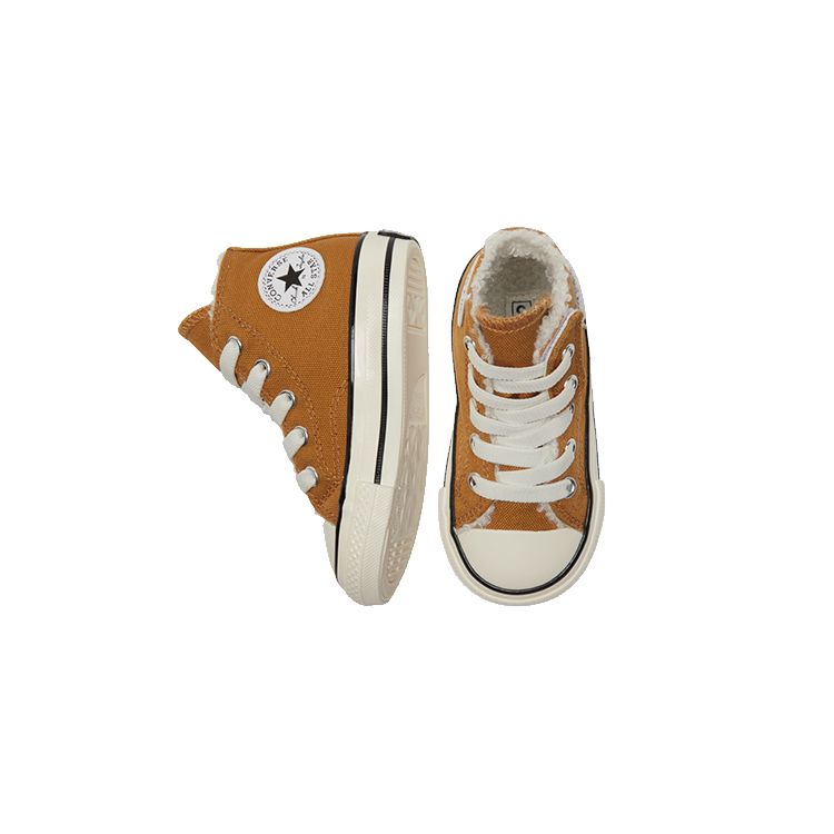 Converse Кеды Chuck Taylor All Star 1970-х годов с высоким верхом из парусины, детские кеды, коричневые, белые, 772509C