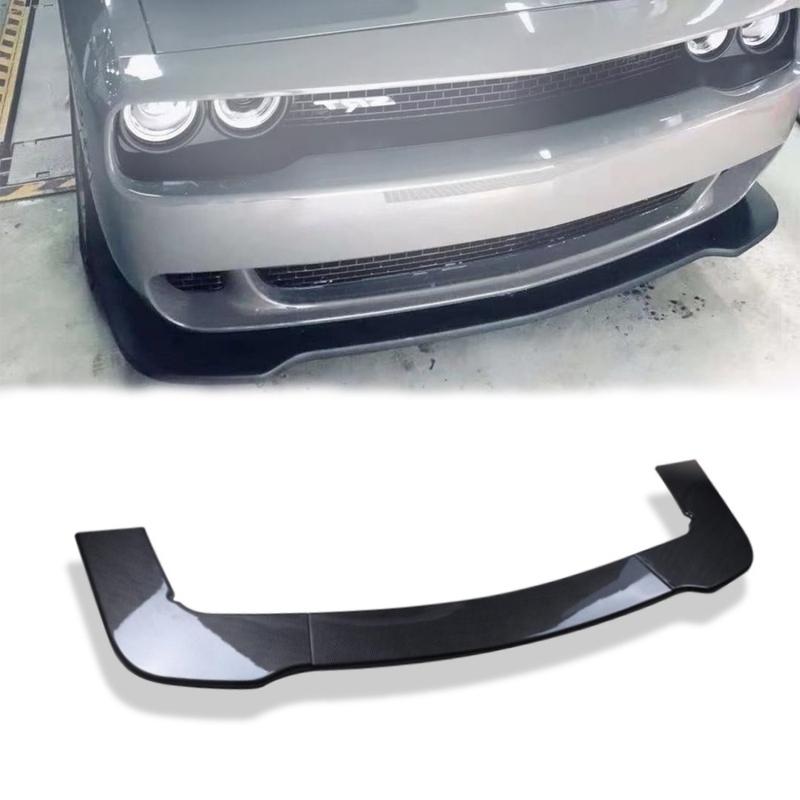 Front Bumper Lip Splitter for Dodge Challenger SXT SRT Hellcat 2012 - 2019 Air Dam Chin Splitter Protector Body Kit 3pcs