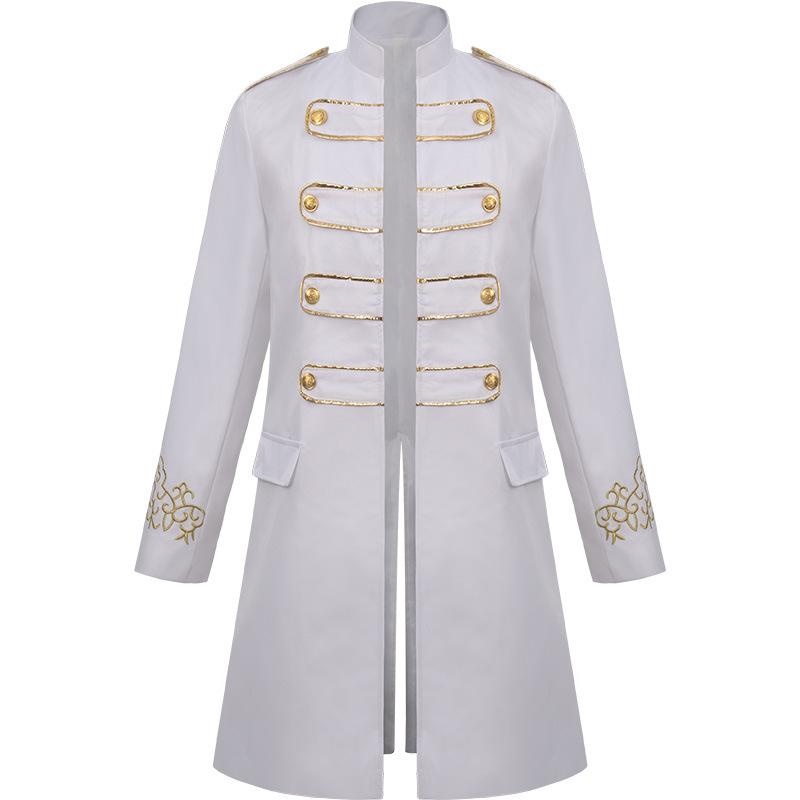 Мужской стимпанк винтажный средневековый фрак пиджак ренессанс ретро готический викторианский сюртук униформа Хэллоуин косплей костюм