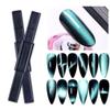 4Pcs Extra Large Cat Eyes Nail Magnet Double-Head Gel Polish Nail Magnetic Stick Multifunctional Long Strip