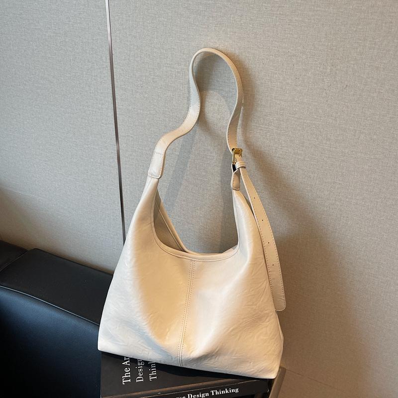 Ретро сумка-мессенджер большой вместимости для поездок на работу, женская текстурная сумка через плечо, простая и универсальная сумка-тоут