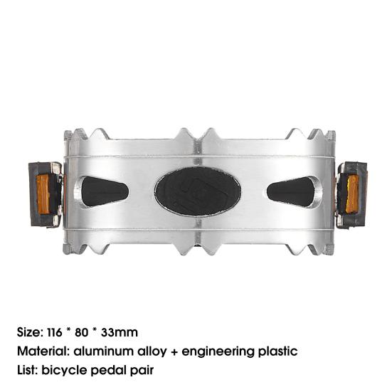 1 Pair Ultralight Bicycle Pedal One-piece Molding Not Easily Deformed Accessories Bike Platform Pedal for Cycling