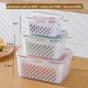 Wanmeng Airtight Rectangular Transparent Food Storage Container with Lid