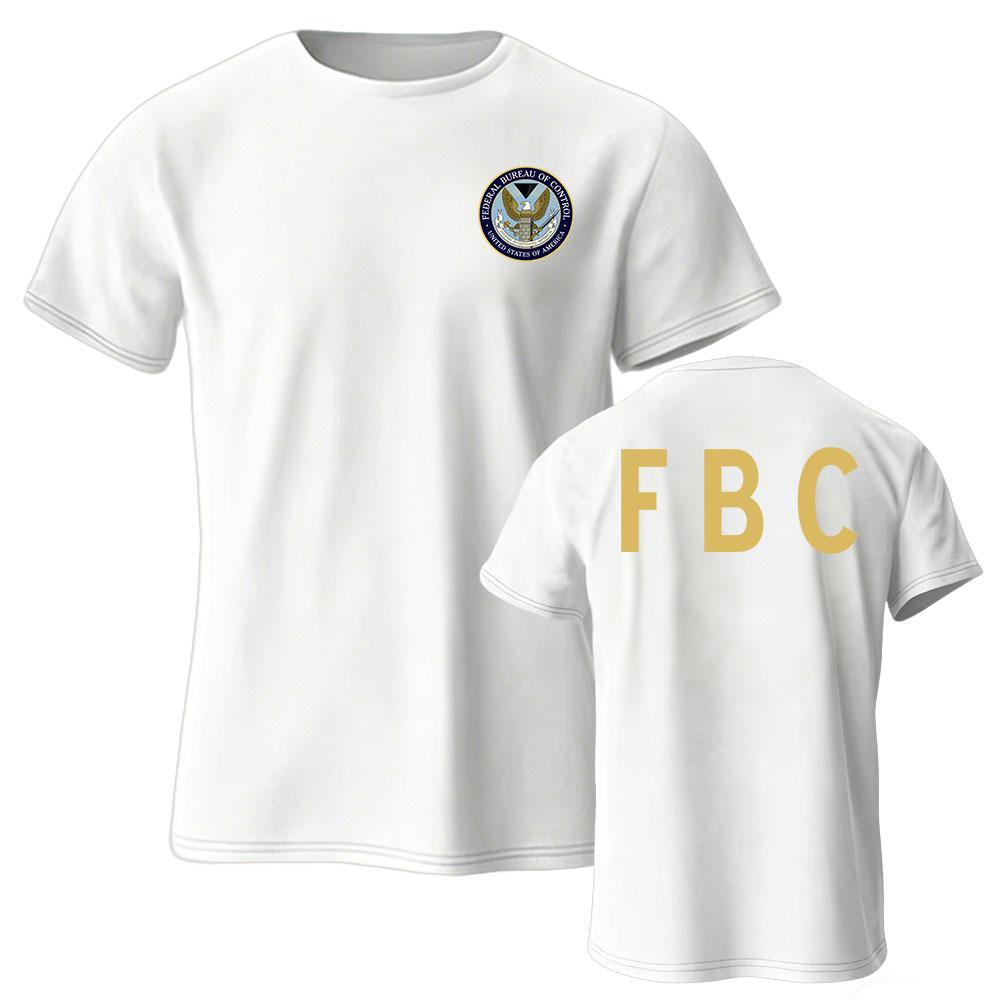 Federal Bureau of Control Tee FBC Graphic Print T-shirt Unisex Streetwear Short Sleeve Cotton Soft Tshirts Men Women Tops