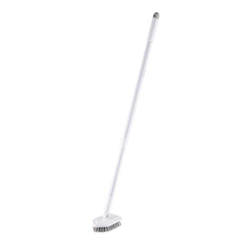Room Bath Scrubber Cleaning Floor Brush 2 in 1 Replaceable Brush Heads