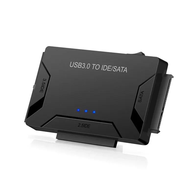 USB 3.0 к SATA IDE Адаптер-конвертер для жесткого диска 3 в 1 IDE SATA Адаптер для 3,5-дюймового и 2,5-дюймового HDD/SSD, CD/DVD ROM