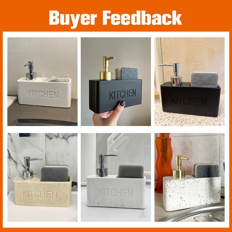Современные кухонные аксессуары, набор дозаторов мыла, дозатор жидкого мыла для рук, насос, щетки для бутылок, вмещает и хранит губки, скрубберы