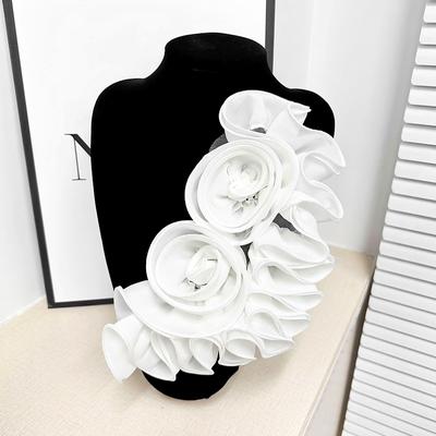 3D цветочная аппликация украшение ручной работы цветочная нашивка своими руками цветочный воротник швейная аппликация корсаж для свадебного платья аксессуары