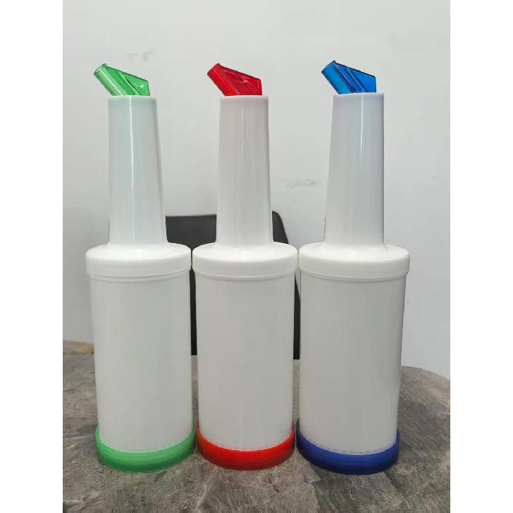 3/6 pcs Assorted Juice Pourers Fruit Juice Pour Bottles 34 oz Plastic Liquor Barware for Cocktail Bartending Store and Pour 7