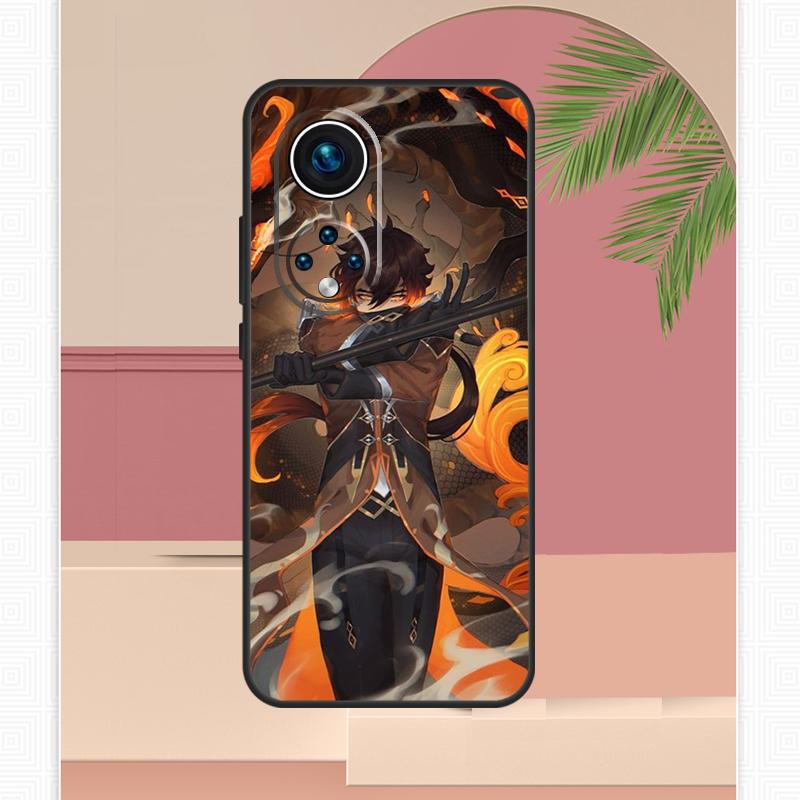 Чехол Genshin Impact Zhong Li для Honor Magic 8 Pro 7 6 5 Lite Honor 200 400 X9c X9b X9a X8b X8a X8c 50 70 90