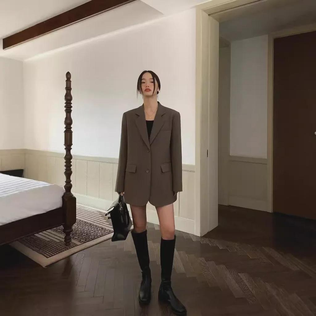 Женский пиджак Petite Chic Gray Small - Новый стиль весны 2025 года