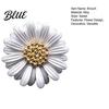 Flower Brooch Women Sparkling Rhinestones Chrysanthemum Shape Lapel Pin Sophisticated