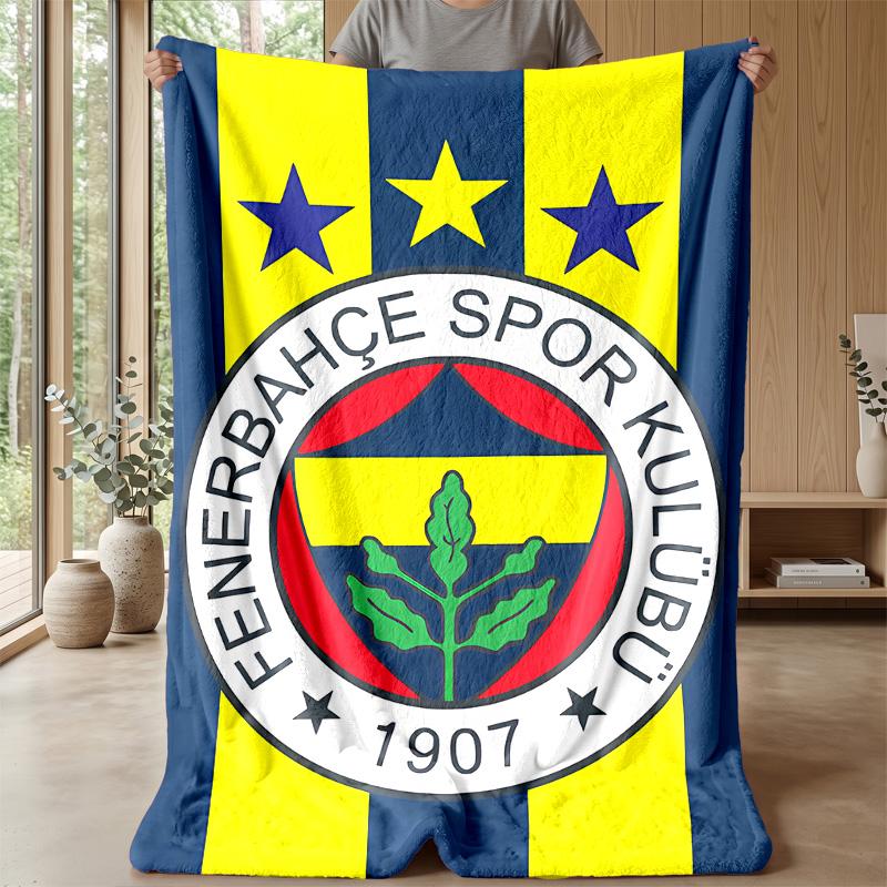 Fenerbahce Theme blanket Soft Flannel Blanket Plush Throw Blanket Cozy Sofa Bed Blanket for Home Decor