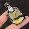 Septarian Pendant Rainbow Moonstone Pendant Copper Wire Wrapped Jewelry Handmade Gemstone Pendant Copper Designer Pendant Wire Wrap Jewelry