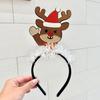 Christmas Elk & Snowman Headband: Festive & Charming Hair Accessory for Women