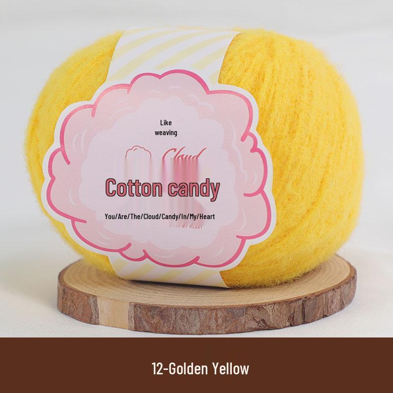 Пряжа для вязания крючком Cloud Candy Dopamine Camel Wool для DIY-вязания и изготовления милых кукол