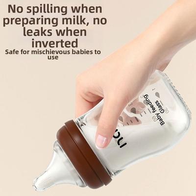 Бутылочка для кормления новорожденных от колик, стеклянная бутылочка для детского молока, легко моющаяся детская поилка, подарок