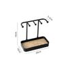 Jewelry Organizer Display For Earrings Necklaces Jewelry Storage Rack With Wooden Base Bracelet Hanging Holder