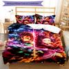 3pcs Demon Slayer characters pattern bedding set duvet cover set includes duvet cover &pillowcases, perfect all season bedroom decoration & gift