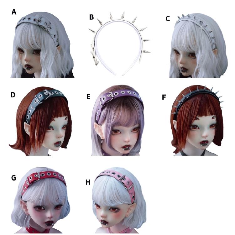 Модная панк-PU повязка на голову с заклепками для вечеринок, ночных клубов