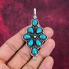Кулон Santa Rosa Turquoise из цельного серебра 925 пробы, ювелирные изделия с подвеской из драгоценных камней ручной работы, подарки для жены, абсолютно новый кулон