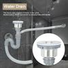 Нержавеющая сталь Домашняя ванная комната Раковина Одинарный слив Сливной сифон Инструмент для слива воды