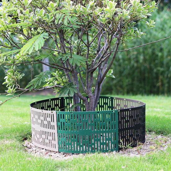 6 Pcs Tree Trunk Guards Reusable Trunk Protector Easy Assembly Tree Bark Guard Wrap for Protecting Trees from Animals Lawn Mowers