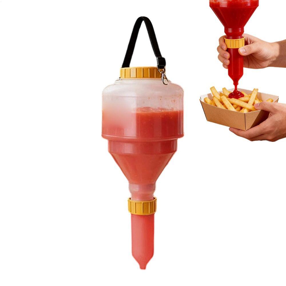 Leakproof Sauce Dispenser Large Capacity Condiment Container For Salad Dressing