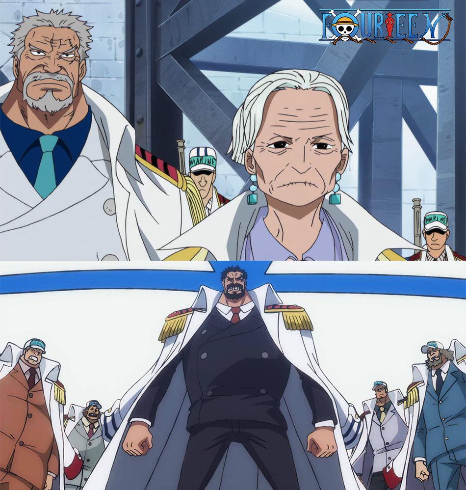Косплей костюм Адмирала Гарпа из One Piece - Полный комплект Плащ, вдохновленный дедушкой Луффи