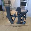 Статуэтка-украшение таксы 'Любовь', 3D-печатное украшение для рабочего стола в виде таксы, Статуэтки таксы и собаки в форме сердца