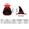 Cloth Halloween Pet Cloak Black/Red Dog Witch Costume Pet Witch Cloak  Add Halloween Atmosphere
