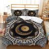 Quilt Cover Three-Piece Good Night Series Star Moon Pillowcase Digital Printing Bedding