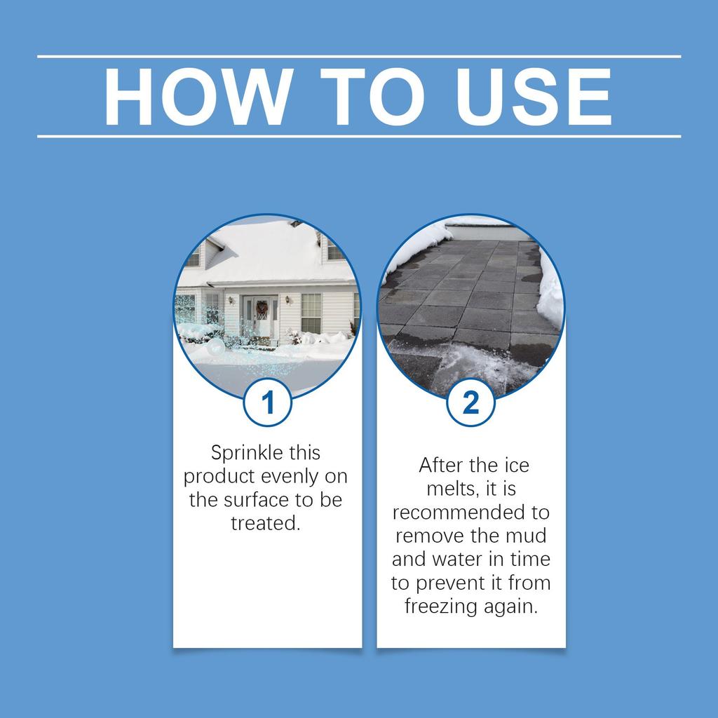 Pet Safe Ice Melting Suitable For Concrete Ice Melting Pet Friendly For Snow Removal And Icing,100g