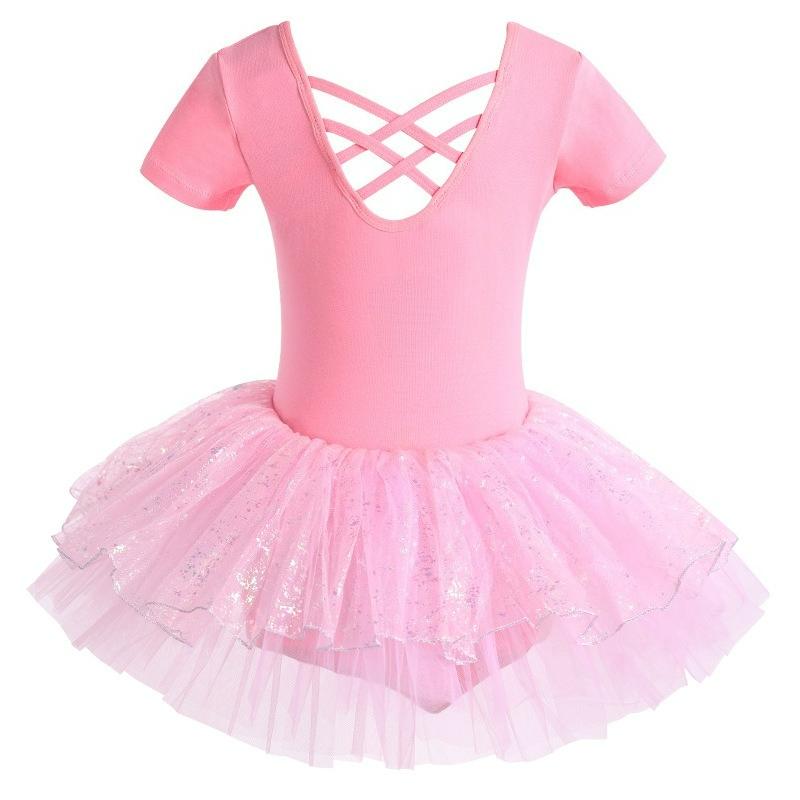 Dance Clothes Children's Women's Summer Short-sleeved Girls Practice Clothes Baby Dancing Clothes Toddler Tutu