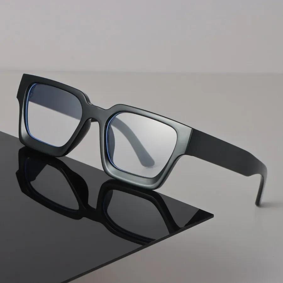 Square Anti Blue Light Glasses Fashion Retro Classic Women Men Computer Gaming Eye Protection Plain Spectacles
