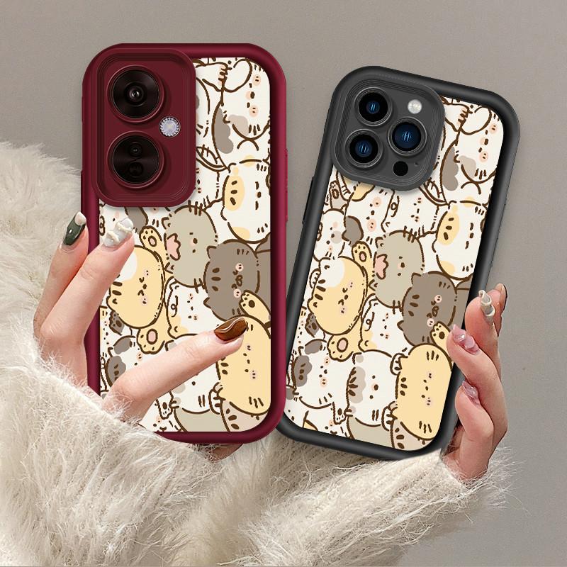 Cute Cartoon Cats Printed Fashion Case Flexible Soft Silicone TPU Shell Full Back Cover for Xiaomi Redmi Poco