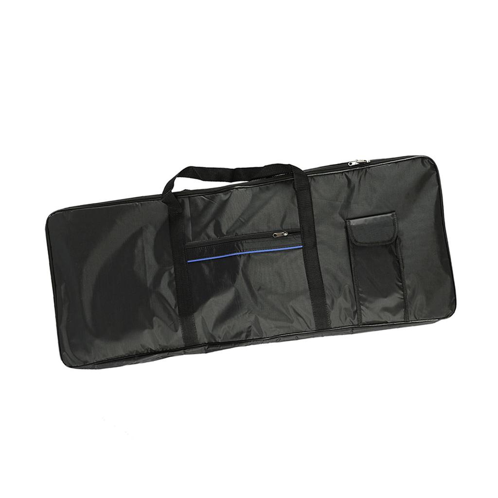 61 Keys Keyboard Case with 2 Pockets Thick Padded Waterproof Electric Gig Bag