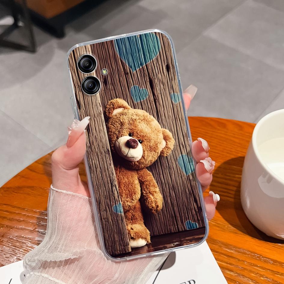 Phone Case For Samsung A20S A03 A14 A30 A04E A32 A10e A52 Back Cover Fashion Shockproof Matte Soft Silicone Transparent Phone Bag For Galaxy Bumper