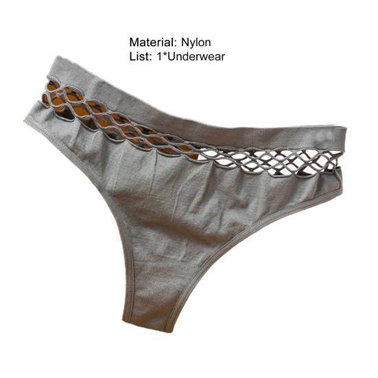 Female Underwear Fabulous Hollow Out Smooth Ladies Underpants Seamless Solid Color G-strings Underpants Women Supply