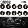 10x Pure White T5/T4.7 Neo Wedge LED Instrument Cluster Panel Dash Light Bulbs
