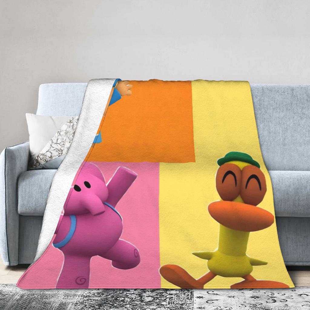 P-POCOYO Элли Плюшевое одеяло Детское Фланелевое плед для дивана кресла кровати Теплое мягкое На заказ DIY Качество Покрывало