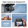 2025 NEW S-X1 Mini Drone with Large Screen 3axis Gimbal Anti-shake Aerial Brushless Drones 5G GPS 8K HD Camera EIS RC Quadcopter