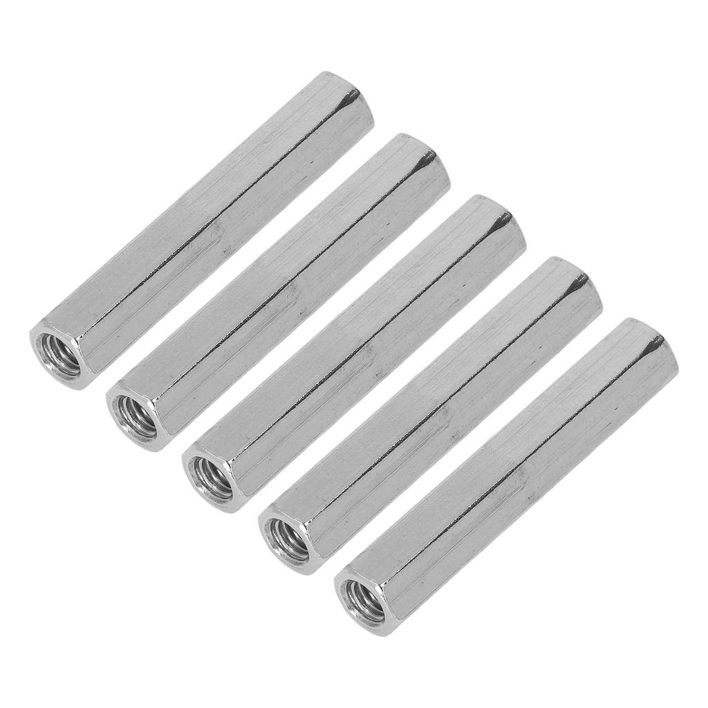 5 шт. Шестигранная соединительная гайка M8x1.25 Длина 75 мм Нержавеющая сталь 304 Шестигранные соединительные гайки для болта-шпильки