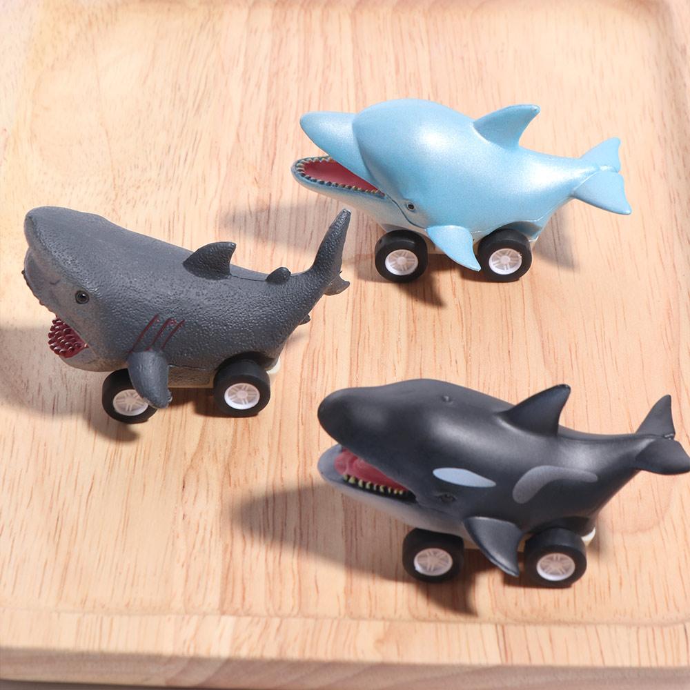 Whale Shark Press and Go Car Toy Great White Shark Killer Whale Pull Back Toy Car  Girls