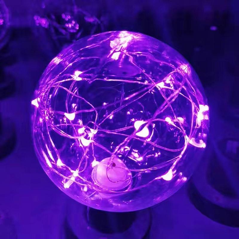 Светодиодная гирлянда Эдисона E27 220 В цветная RGB-лампа с медным проводом
