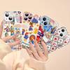 Cute P-Paddingtons Bear For IPhone 14 13 12 Mini 11 Pro XS Max X XR 14 Plus Tempered Glass Cover