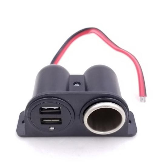 Автомобильное зарядное устройство с двумя USB-портами, быстрая зарядка 3100 мА, разветвитель автомобильного зарядного устройства с пакетом винтов, портативный расширитель адаптера питания