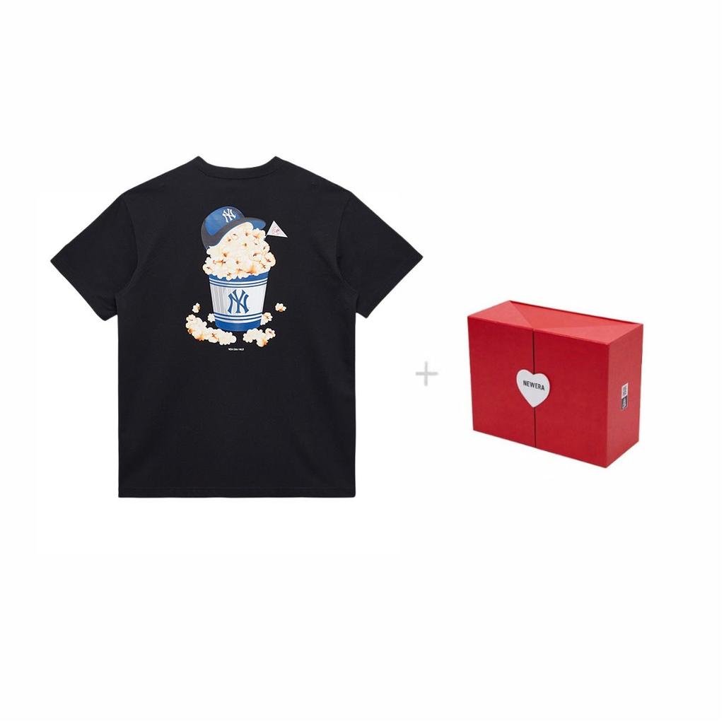 New Era T Shirt Couple, Trendy And Versatile Unisex Black 14148921